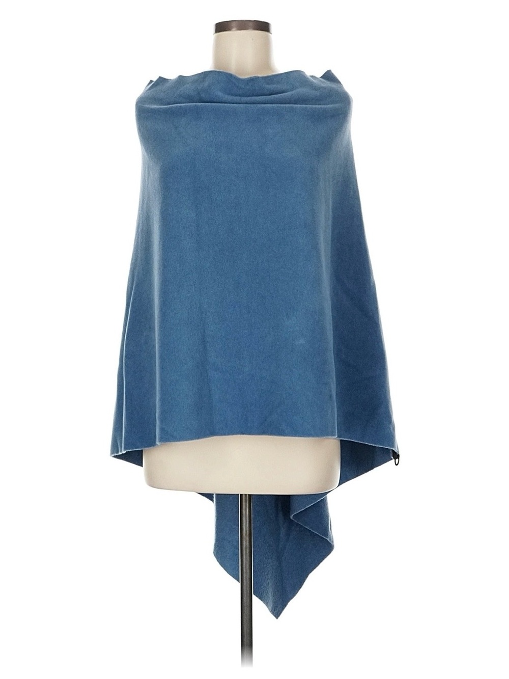 Henriette Steffensen Copenhagen Light Blue Wool Poncho/Cape